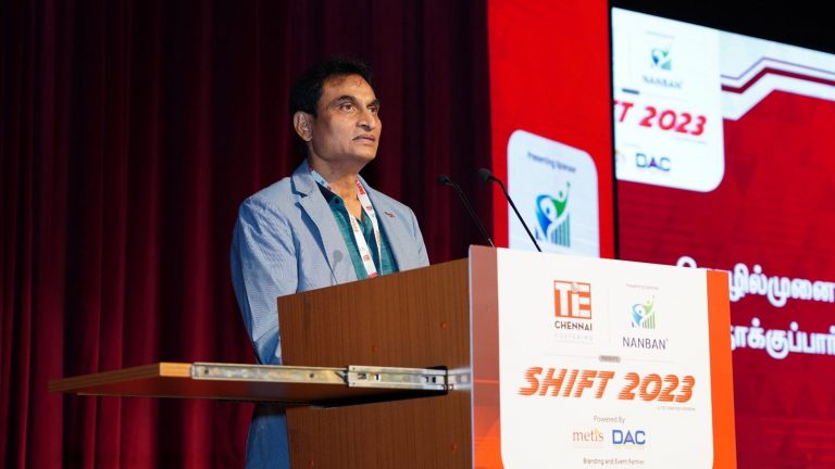 THE WORLD BELONGS TO PEOPLE WHO MANAGE TO EXECUTE THEIR PLANS WELL – C K RANGANATHAN AT TiE SHIFT 2023