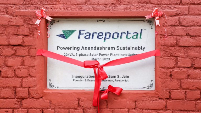 Travel Technology company Fareportal inaugurated a state-of-the-art 20kVA, 3-phase solar power plant.