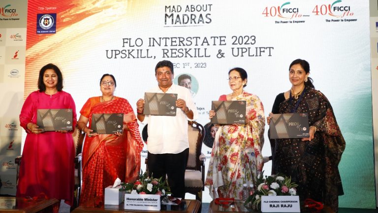 FICCI FLO Signed MoU with ANEW at ‘Mad About Madras’ Event in the Presence of Tamil Nadu Minister Palanivel Thiaga Rajan
