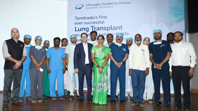 27-Year-Old Housewife Successfully Undergoes Lung Transplantation at Gleneagles Health City Chennai After Accidentally Consuming Pesticide Mixed Fruit Juice