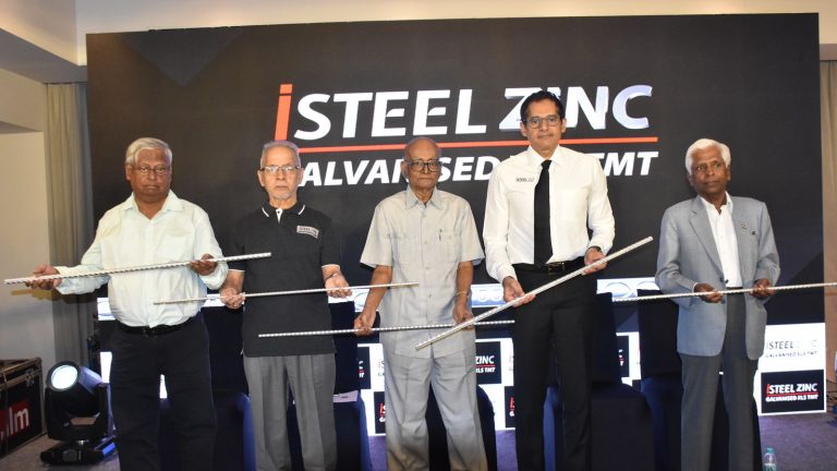 “iSTEEL Unveils iSTEEL Zinc, Next-Gen Galvanized XLS TMT Bars, offering Three Times Longer Life for Constructions”